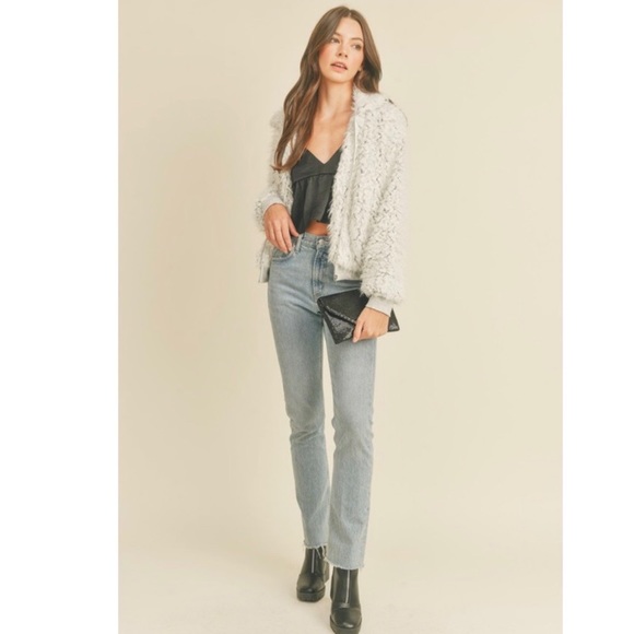 Just In//- Faux Fur bomber Jacket - Picture 11 of 15